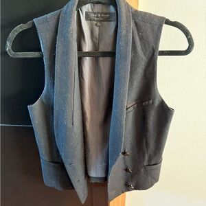 Rag & Bone Charcoal Sleeveless Vest